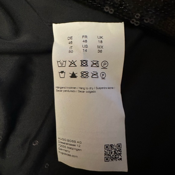 Hugo Boss ~ Black Sequin Women’s Blazer Jacket - Picture 7 of 9